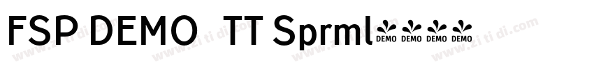 FSP DEMO   TT Sprml字体转换